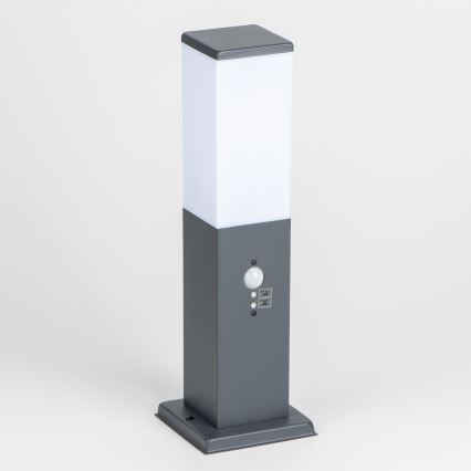 Brilagi - Вуличний світильник з датчиком NOVA 1xE27/15W/230V 40 см IP44 антрацит