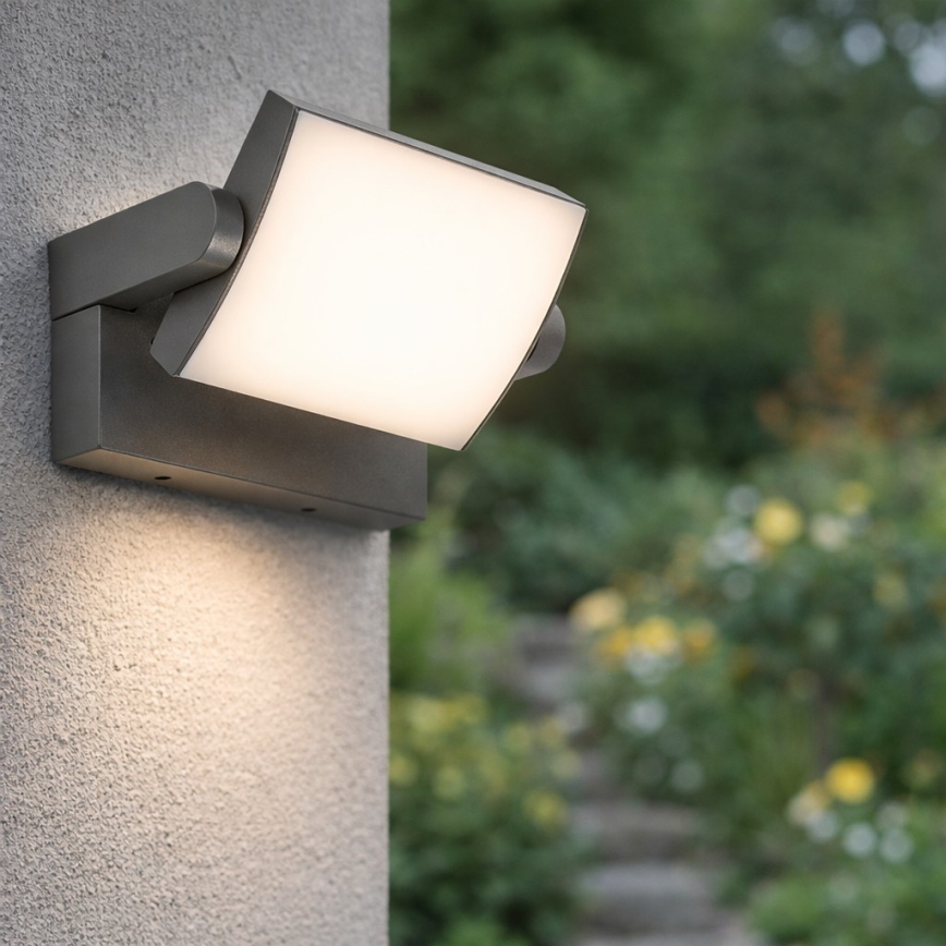 Brilagi - Вуличний світлодіодний настінний світильник ANKLE LED/18W/230V 3000K IP65 антрацит