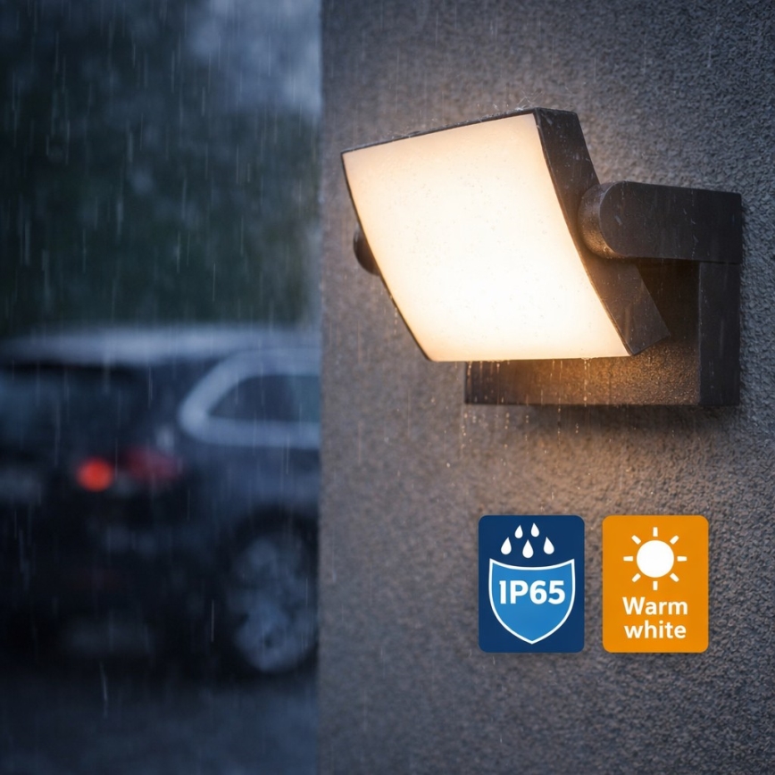 Brilagi - Вуличний світлодіодний настінний світильник ANKLE LED/18W/230V 4000K IP65 антрацит