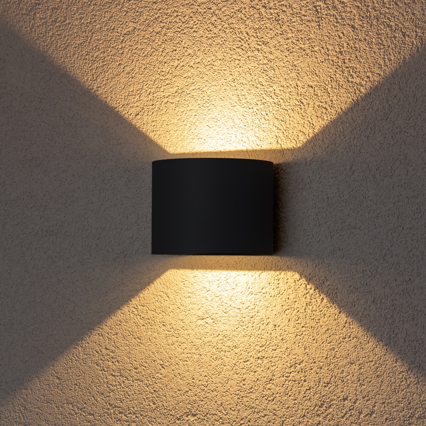 Brilagi - Вуличний світлодіодний настінний світильник RONDO LED/6W/230V антрацит IP54