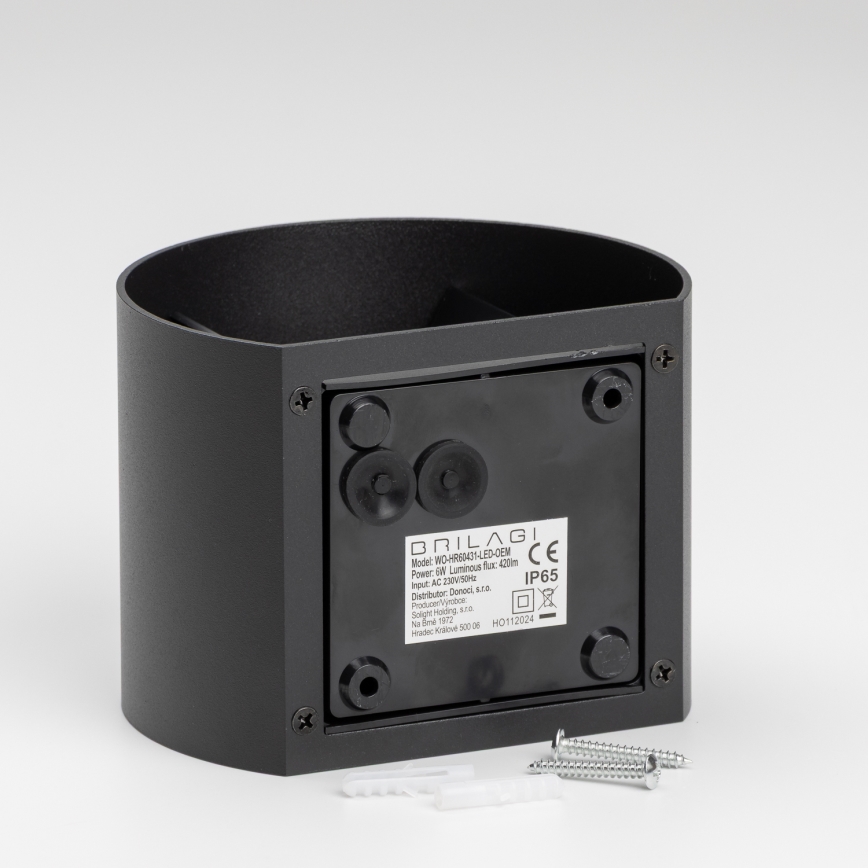 Brilagi - Вуличний світлодіодний настінний світильник RONDO LED/6W/230V IP54