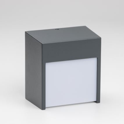 Brilagi - Вуличний світлодіодний настінний світильник TERNI LED/12W/230V антрацит IP44