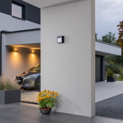 Brilagi - Вуличний світлодіодний настінний світильник TERNI LED/12W/230V антрацит IP44