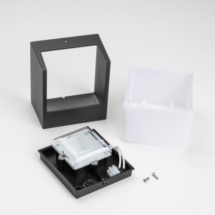 Brilagi - Вуличний світлодіодний настінний світильник TERNI LED/12W/230V чорний IP44