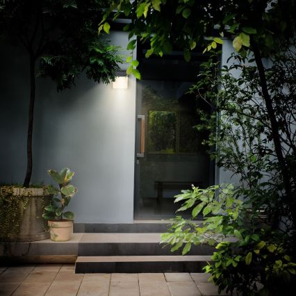 Brilagi - Вуличний світлодіодний настінний світильник TERNI LED/12W/230V чорний IP44