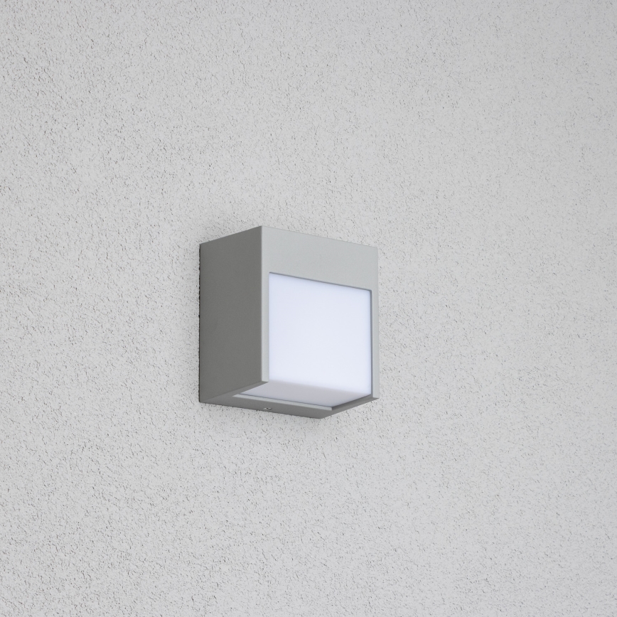 Brilagi - Вуличний світлодіодний настінний світильник TERNI LED/12W/230V сірий IP44