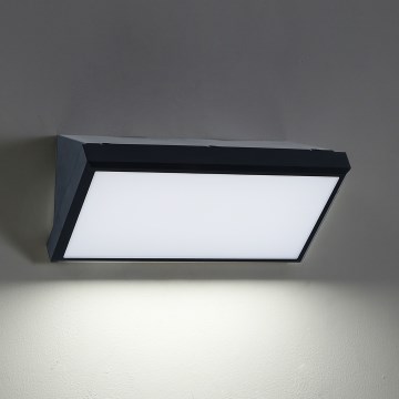 Brilagi - Вуличний світлодіодний настінний світильник TRIANGLE LED/20W/230V 3000/4000/6500K чорний IP65