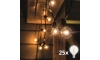 Brilagi - Вулична декоративна LED гірлянда ГІРЛЯНДА 25xE12 20 м IP44 теплий білий