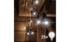 Brilagi - Вулична декоративна LED гірлянда ГІРЛЯНДА 25xE12 20м IP44 холодний білий