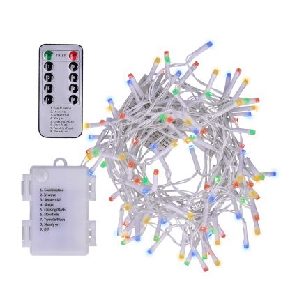 Brilagi - Вулична різдвяна LED гірлянда-штора 120xLED/8 функцій 9,5м IP44 кольорова + дистанційне керування