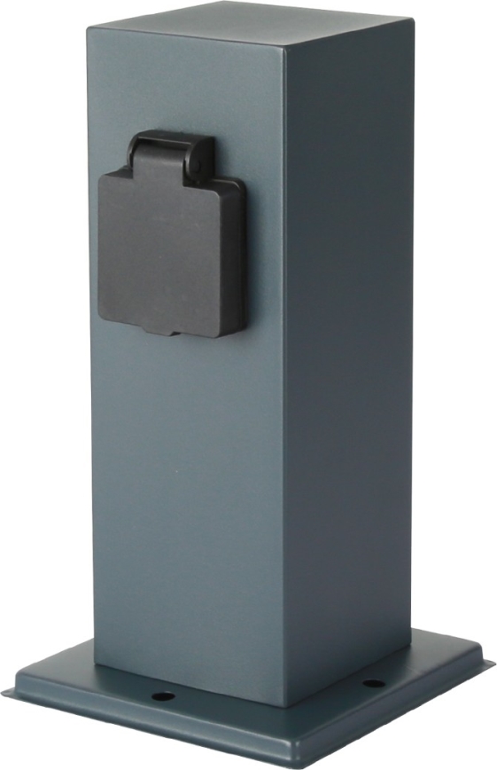Brilagi - Вулична розеткова колона PILLAR 1Z SCHUKO 230V IP44 антрацит
