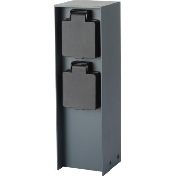 Brilagi - Вулична розеткова колона PILLAR 2Z SCHUKO 230V IP44 антрацит