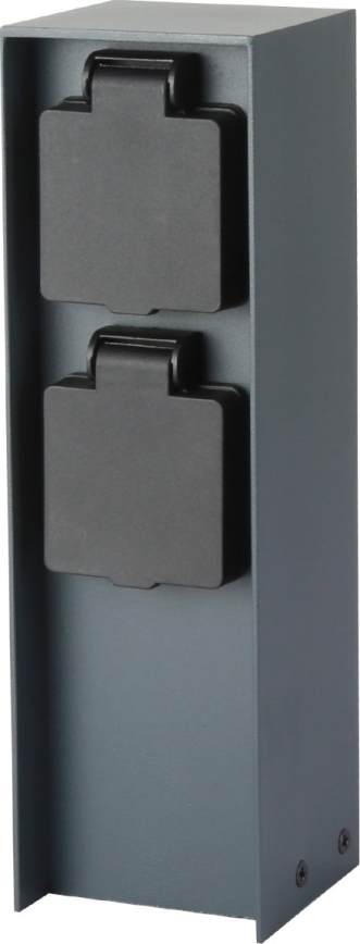 Brilagi - Вулична розеткова колона PILLAR 2Z SCHUKO 230V IP44 антрацит