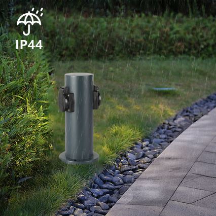 Brilagi - Вулична розеткова колона PILLAR 2Z SCHUKO 230V IP44 антрацит
