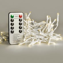 Brilagi - Вулична різдвяна LED гірлянда 120xLED/8 функцій/3xAA 9,5м IP44 теплий білий