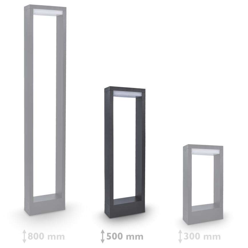Brilagi - Вулична світлодіодна лампа RAGUSA LED/7W/230V 3000/4000/6000K антрацит IP54 50 см