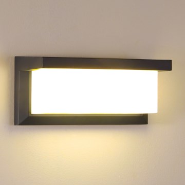 Brilagi - Вуличний настінний світильник BRICKY 1xE27/60W/230V антрацит IP54