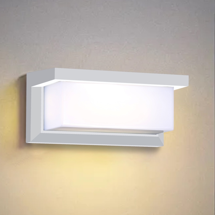 Brilagi - Вуличний настінний світильник BRICKY 1xE27/60W/230V білий IP54