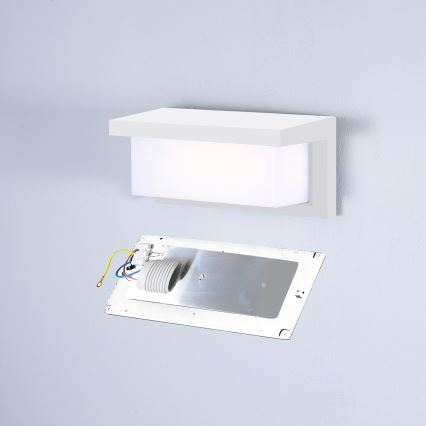 Brilagi - Вуличний настінний світильник BRICKY 1xE27/60W/230V білий IP54