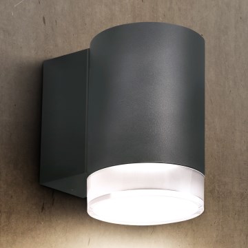 Brilagi - Вуличний настінний світильник MATERA 1xGU10/30W/230V антрацит IP54