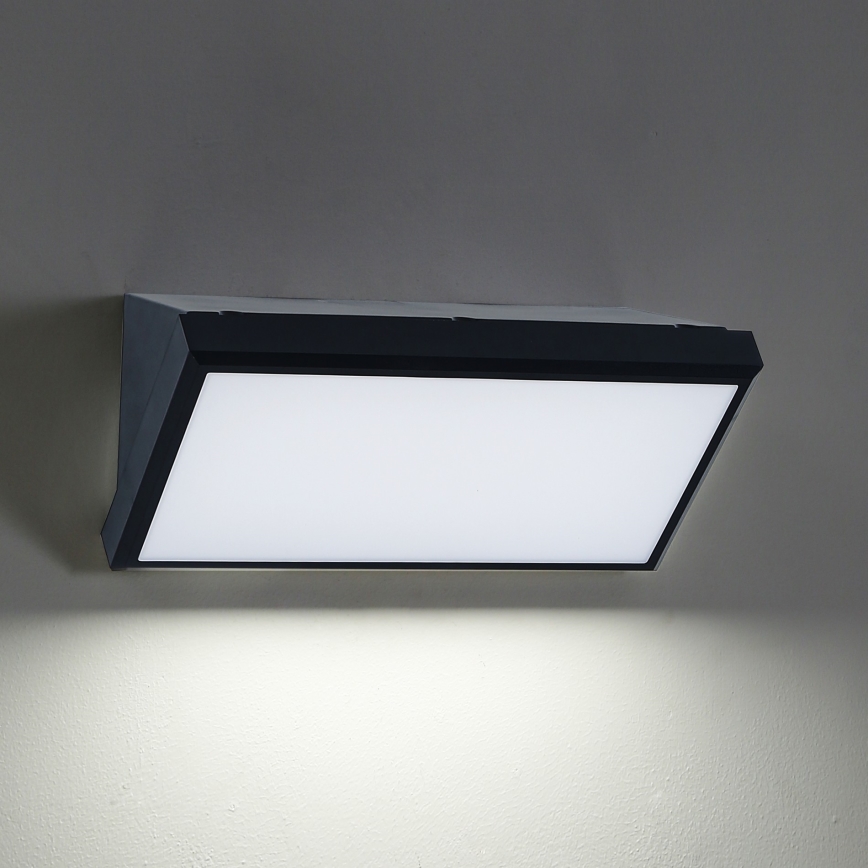 Brilagi - Вуличний настінний світильник TRIANGLE 1xE27/60W/230V чорний IP65
