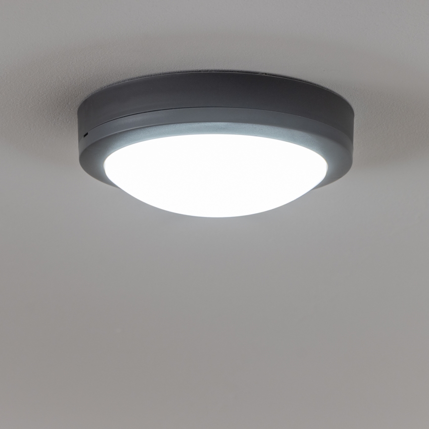 Brilagi - Вуличний світильник на стелю LED/13W/230V діам. 17 см IP54 антрацит