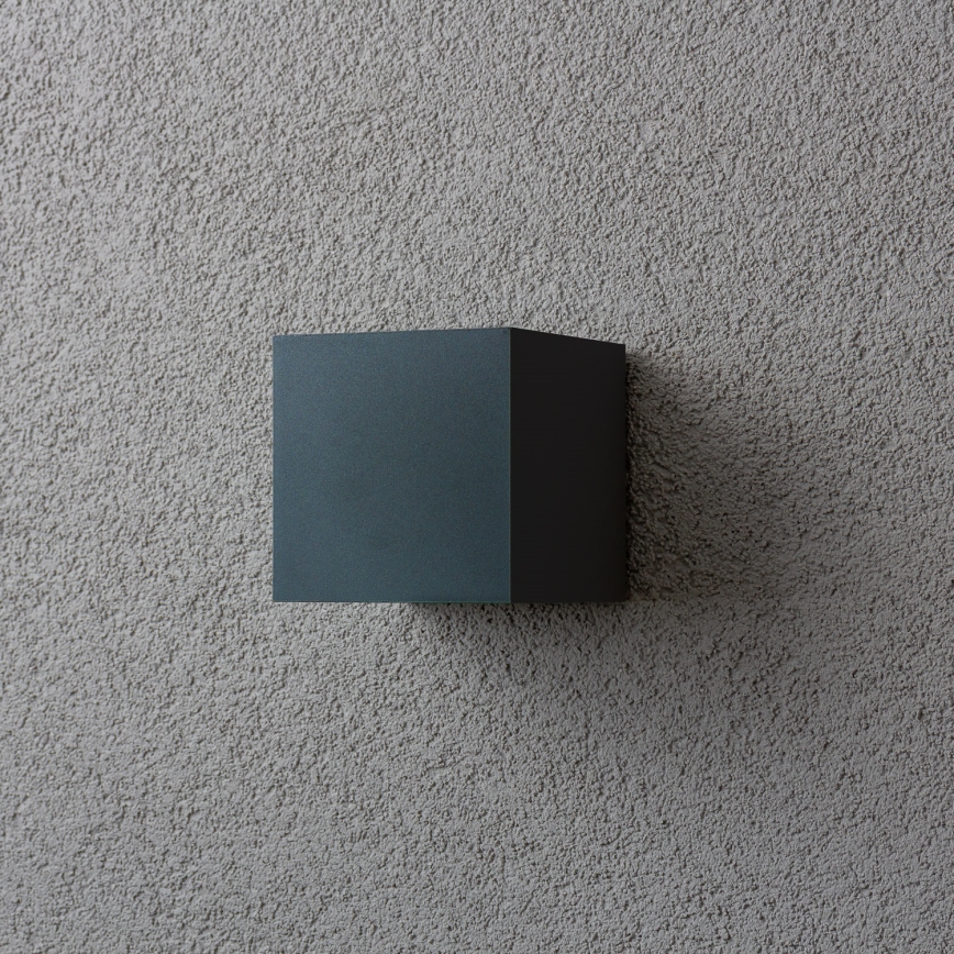 Brilagi - Вуличний світлодіодний настінний світильник CUBE LED/6W/230V антрацит IP54