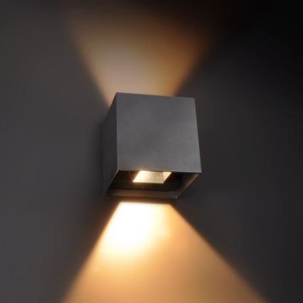 Brilagi - Вуличний світлодіодний настінний світильник CUBE LED/6W/230V IP54