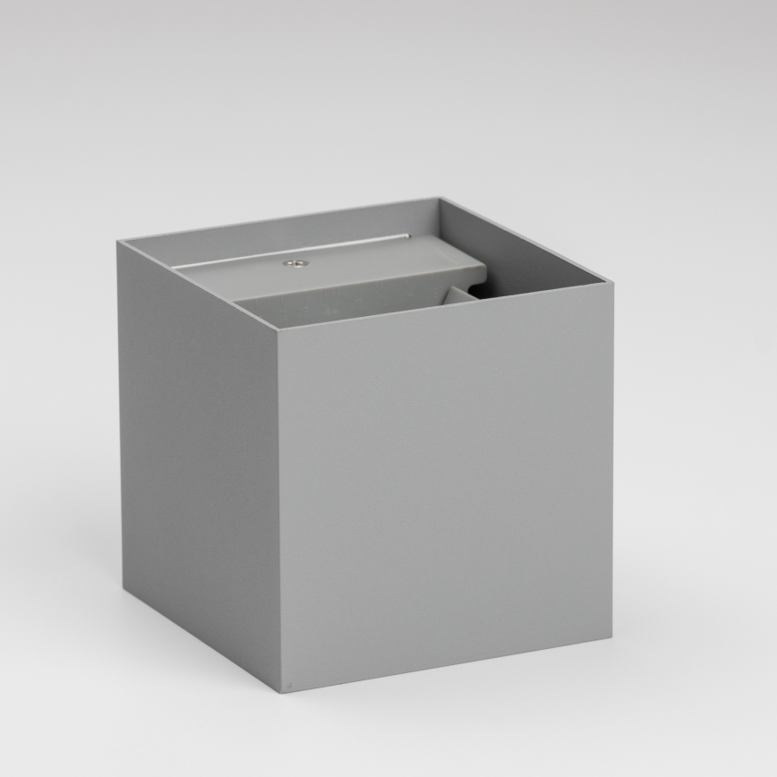Brilagi - Вуличний світлодіодний настінний світильник CUBE LED/6W/230V сірий IP54