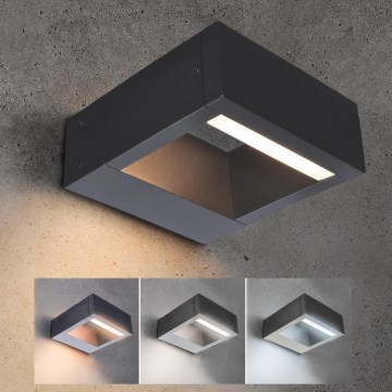 Brilagi - Вуличний світлодіодний настінний світильник RAGUSA LED/7W/230V 3000/4000/6000K антрацит IP54