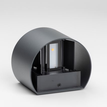 Brilagi - Вуличний світлодіодний настінний світильник RONDO LED/6W/230V антрацит IP54