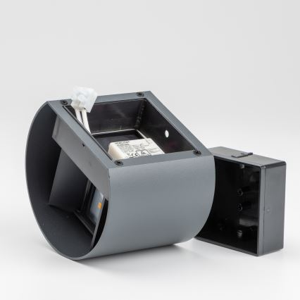 Brilagi - Вуличний світлодіодний настінний світильник RONDO LED/6W/230V антрацит IP54