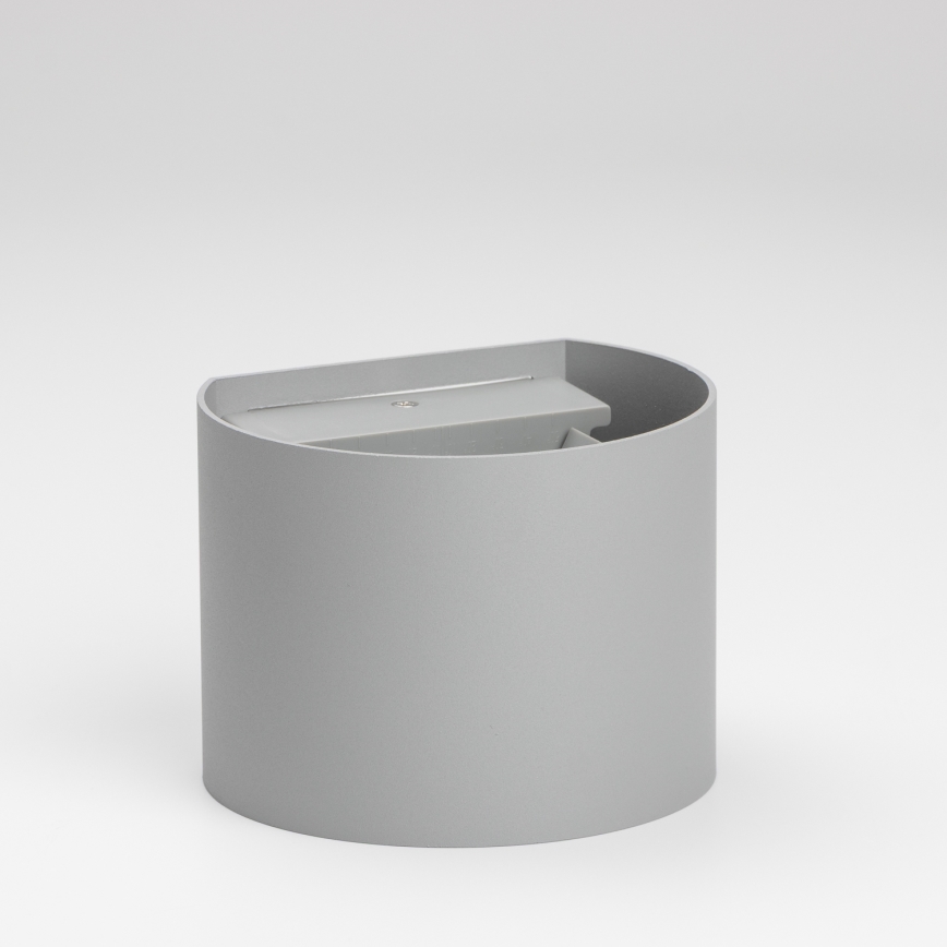 Brilagi - Вуличний світлодіодний настінний світильник RONDO LED/6W/230V сірий IP54