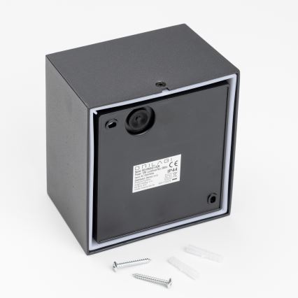 Brilagi - Вуличний світлодіодний настінний світильник TERNI LED/12W/230V чорний IP44