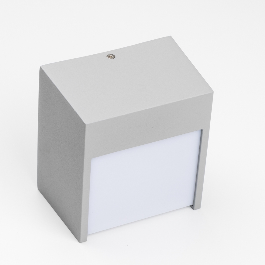 Brilagi - Вуличний світлодіодний настінний світильник TERNI LED/12W/230V сірий IP44