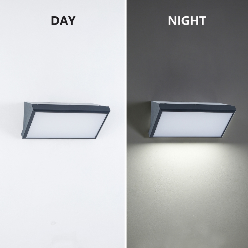 Brilagi - Вуличний світлодіодний настінний світильник TRIANGLE LED/20W/230V антрацит IP65