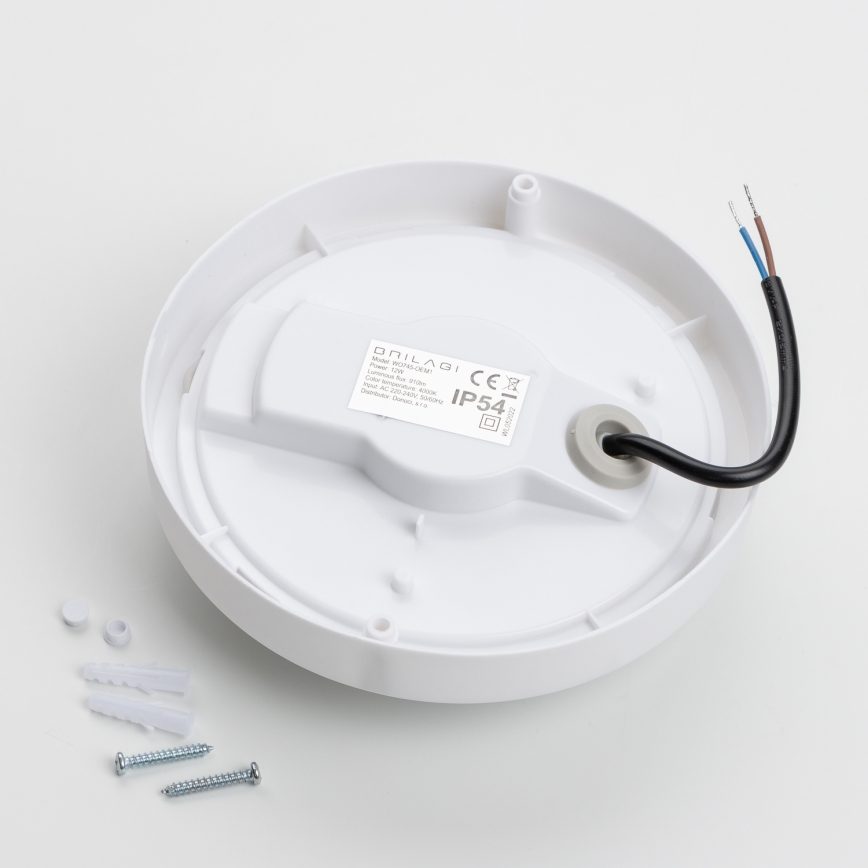 Brilagi - Вуличний світлодіодний стельовий світильник LED/13W/230V діаметр 17 см IP54