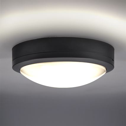 Brilagi - Вуличний світлодіодний стельовий світильник LED/20W/230V діаметр 23 см IP54 антрацит