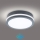 Brilagi - Вуличний світлодіодний світильник з датчиком BENE LED/18W/230V діаметр 22 см антрацит IP54