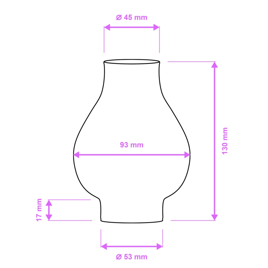 Brilagi - Запасне скло для люстри та настінного світильника ROATA, VELA, RUSTIC, QUEEN, TIMONA E14 біле