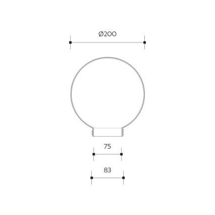 Brilagi - Запасний універсальний абажур HARBOR E27, діаметром 20 см, димчастий