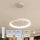 Brilagi - затемнювана LED-люстра на тросі FALCON SLIM LED/42 Вт/230 В/3000-6500 К, діаметр 50 см, біла + пульт дистанційного керування