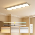 Brilagi - затемнюваний LED стельовий світильник для ванної кімнати FRAME SMART LED/50W/230V 120x30 cm 3000-6000K IP44 бежевий + пульт дистанційного керування
