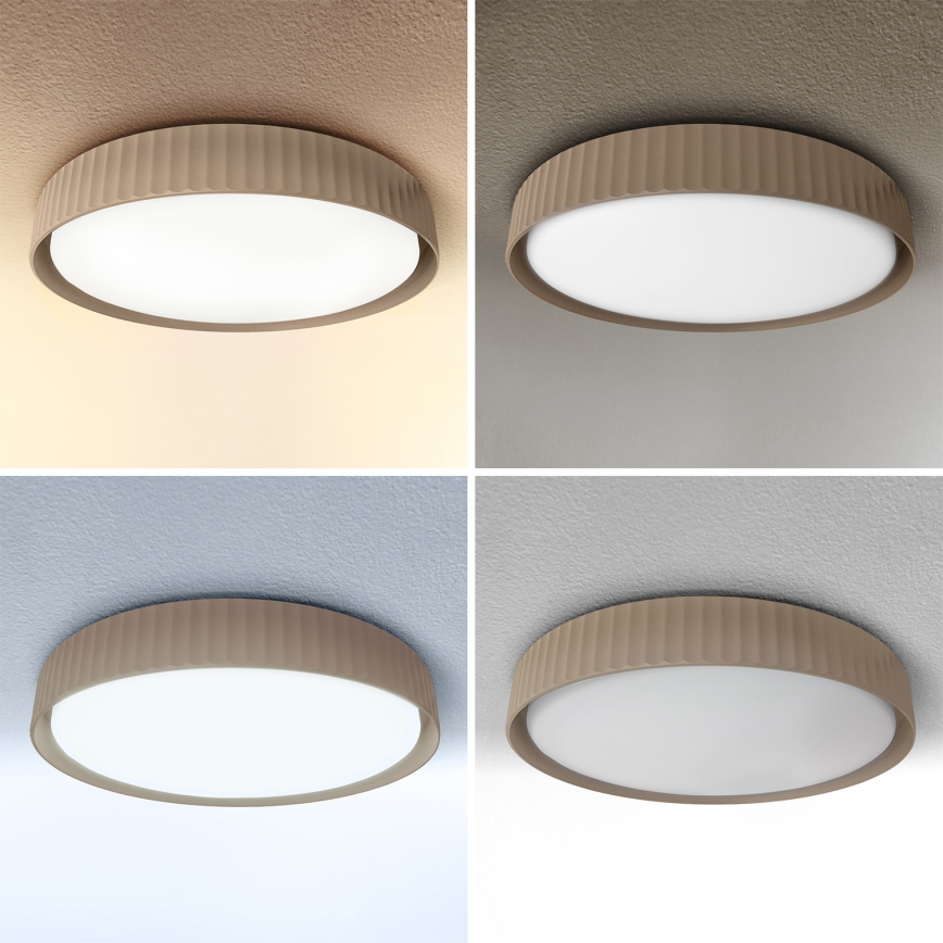 Brilagi - LED регульований стельовий світильник LUCIA LED/48W/230V 3000-6500K діаметр 41 см коричневий + пульт дистанційного керування