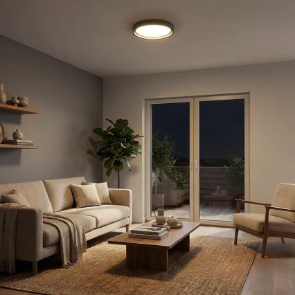 Brilagi - стельовий світильник LED з регулюванням яскравості MATTEO LED/48W/230V 3000-6500K діаметр 41 см зелений + пульт дистанційного керування