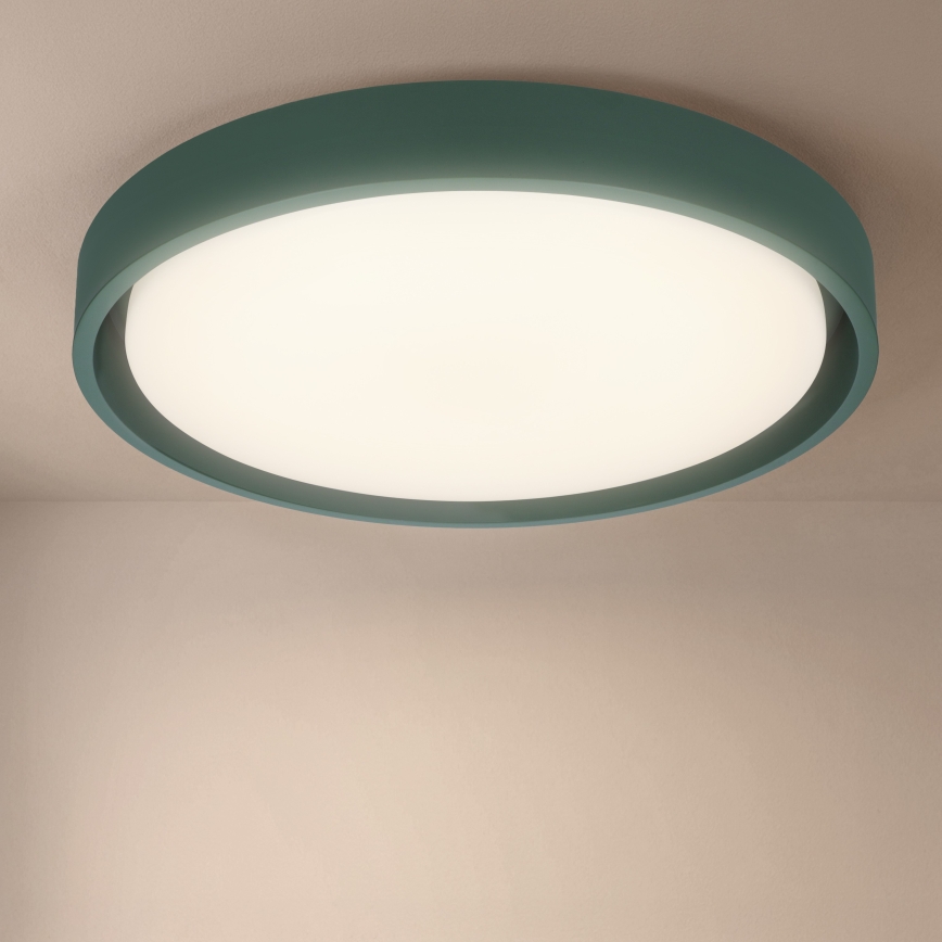 Brilagi - стельовий світильник LED з регулюванням яскравості MATTEO LED/48W/230V 3000-6500K діаметр 41 см зелений + пульт дистанційного керування