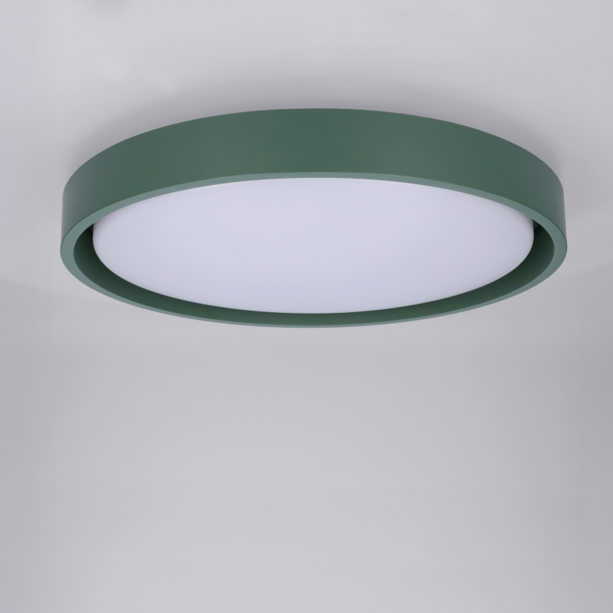 Brilagi - стельовий світильник LED з регулюванням яскравості MATTEO LED/48W/230V 3000-6500K діаметр 41 см зелений + пульт дистанційного керування