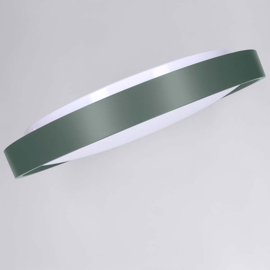 Brilagi - стельовий світильник LED з регулюванням яскравості MATTEO LED/48W/230V 3000-6500K діаметр 41 см зелений + пульт дистанційного керування