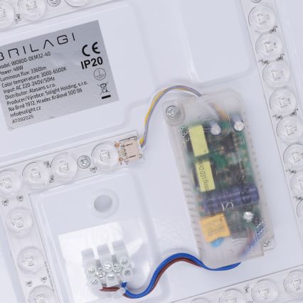 Brilagi - стельовий світильник LED з регулюванням яскравості MATTEO LED/48W/230V 3000-6500K діаметр 41 см зелений + пульт дистанційного керування
