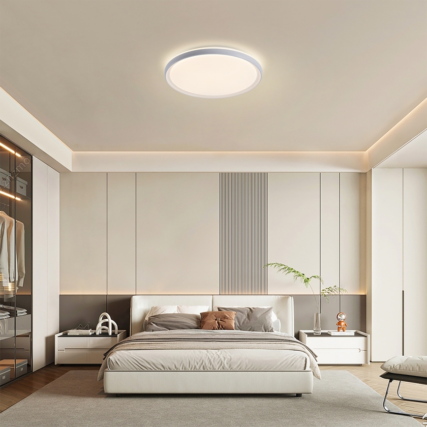Brilagi - LED стельовий світильник з регулюванням яскравості RIVO LED/72W/230V 3000-6000K білий, діаметр 50 см + пульт дистанційного керування